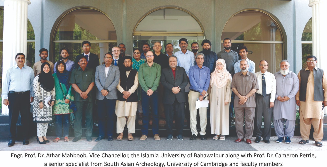 Prof. Dr. Cameron Petrie, Senior Specialist in South Asian Archeology at the University of Cambridge UK visited IUB