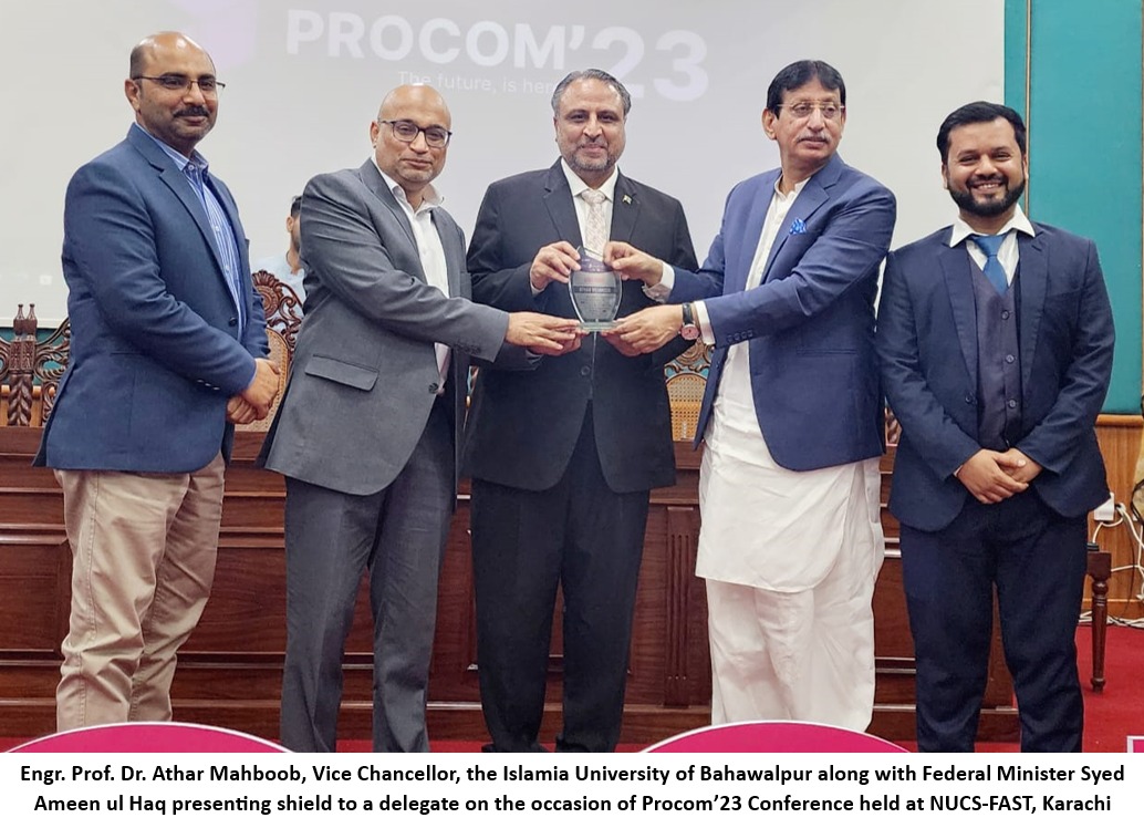 Engr Prof. Dr. Athar Mahboob attended the opening and closing ceremony of Procom'23 as Chief Guest at FAST NUCES Karachi