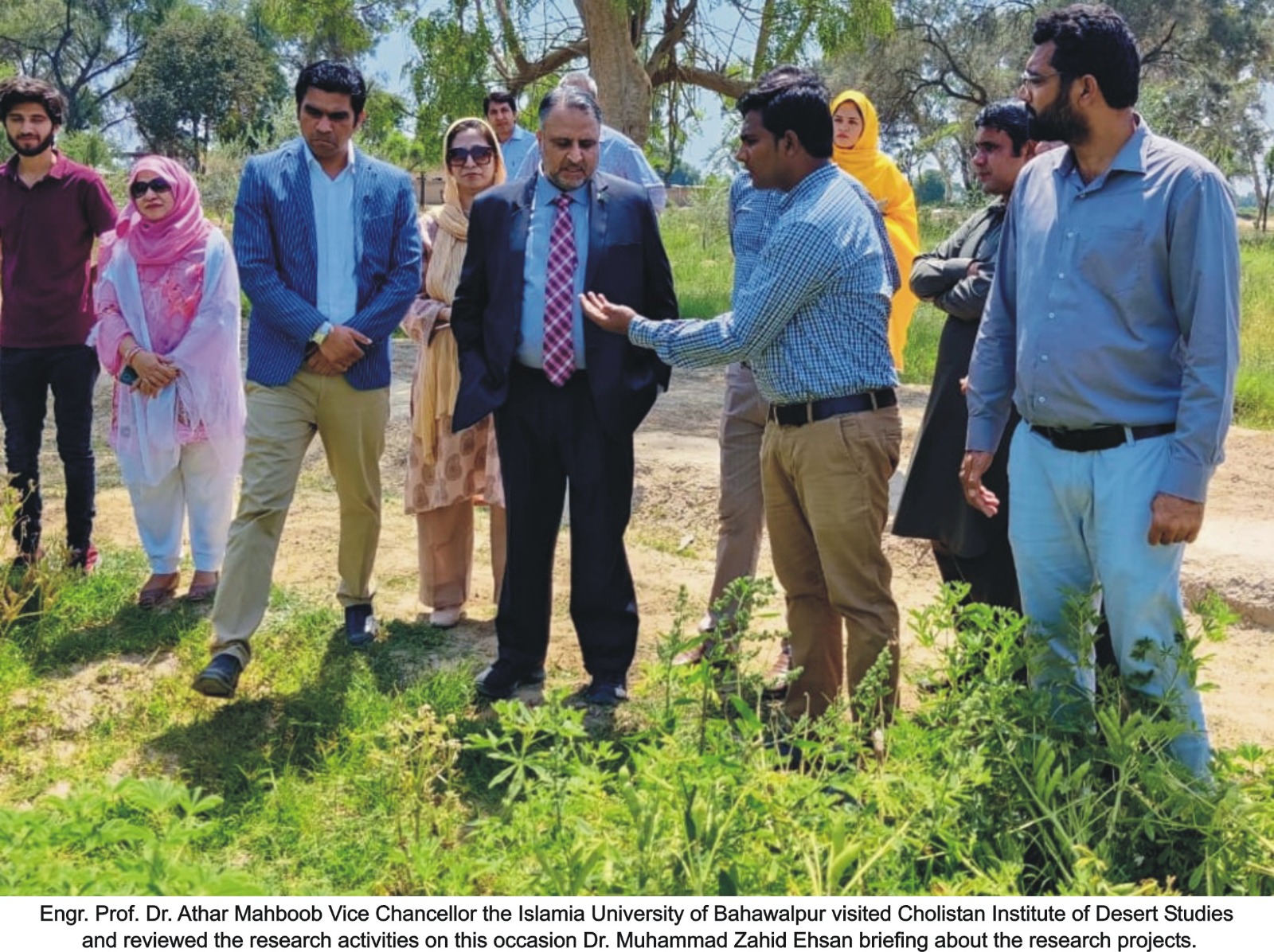 WVC Engr. Prof. Dr. Athar Mahboob visited Cholistan Institute of Desert Studies and reviewed the research activities