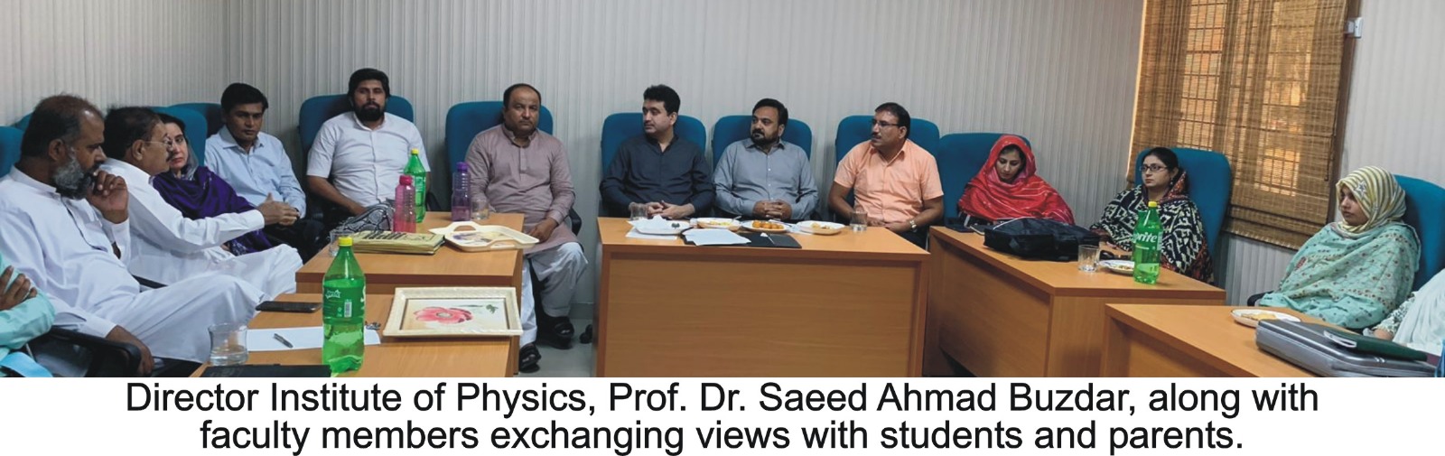 Institute of Physics IUB organized a meeting to promote interaction between parents and teachers