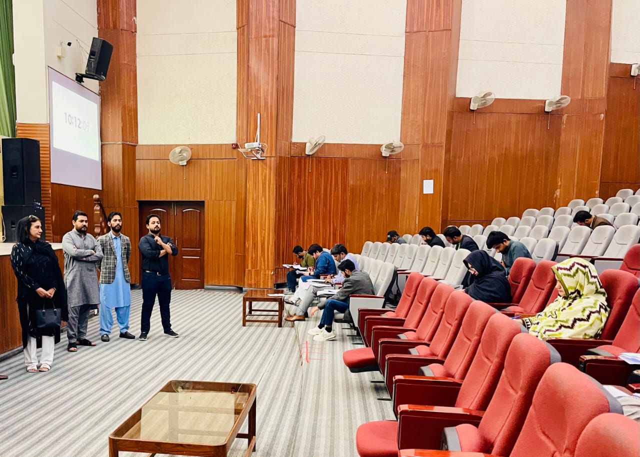 MS Nursing Entry test organized at Baghdad ul Jadeed Campus, the Islamia University of Bahawalpur