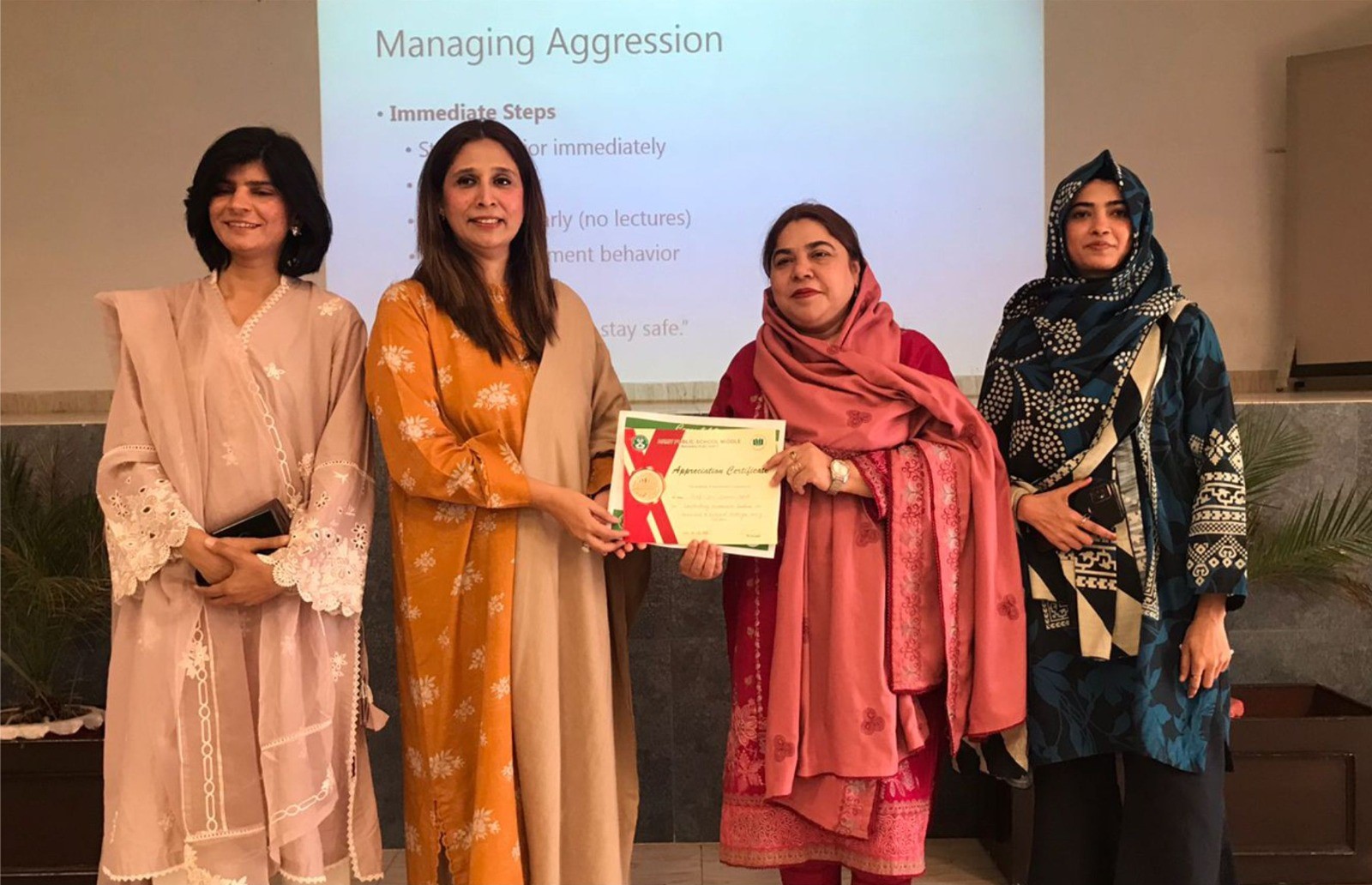 Army Public School in Bahawalpur hosted an awareness session led by IUB Prof. Dr. Samar Fahd.