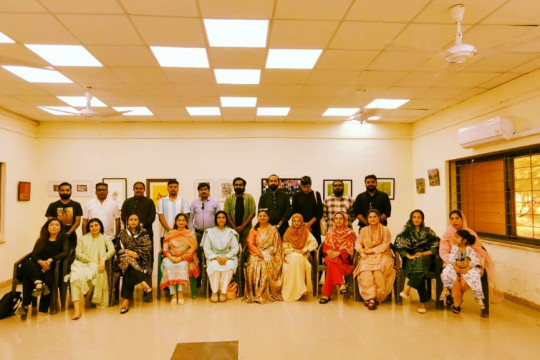 The faculty members at the University College of Art and Design celebrated Eid-ul-Fitr in a unique way.