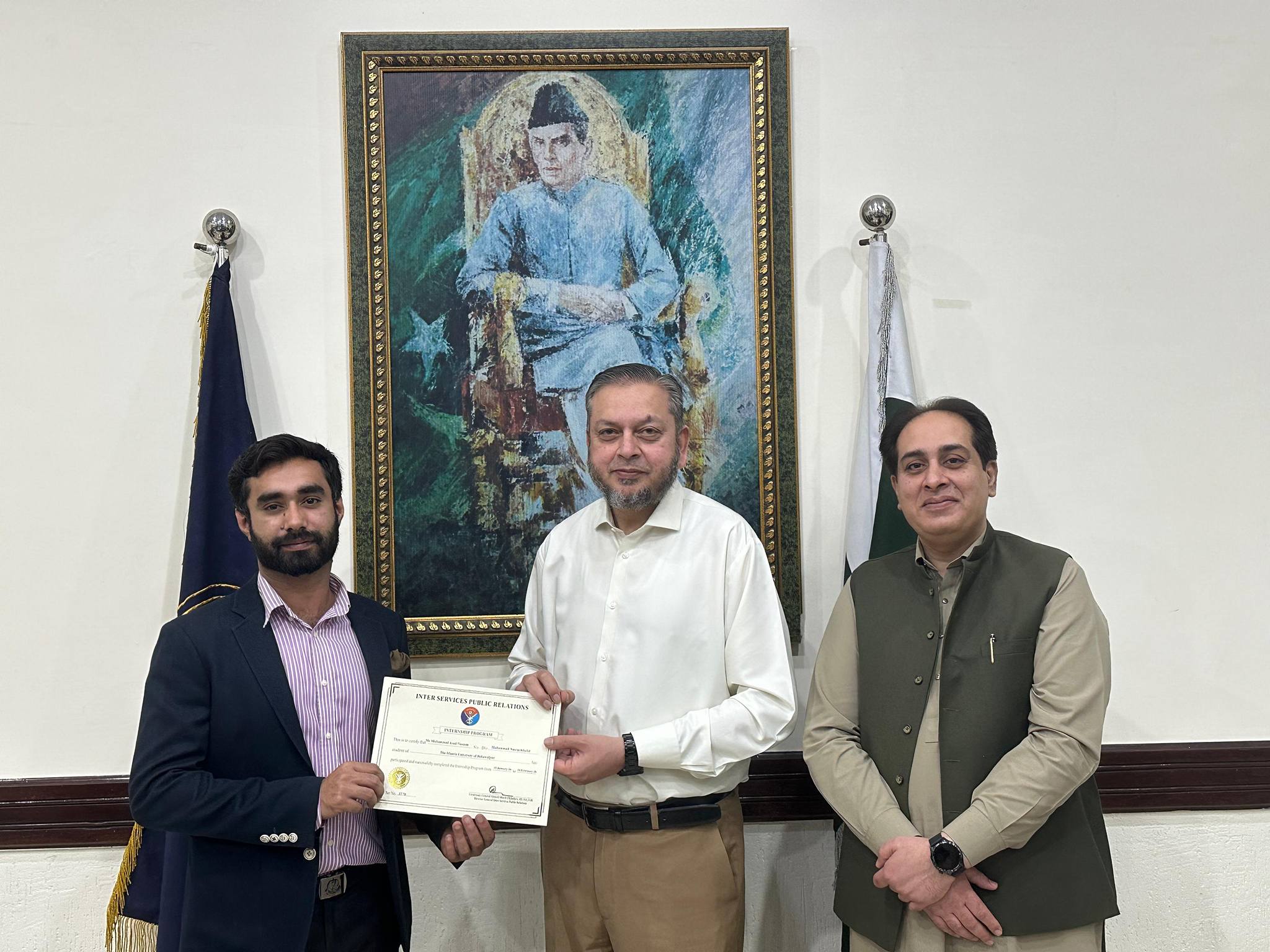 Graduation ceremony of the IUB students who completed the ISPR winter internship 2026
