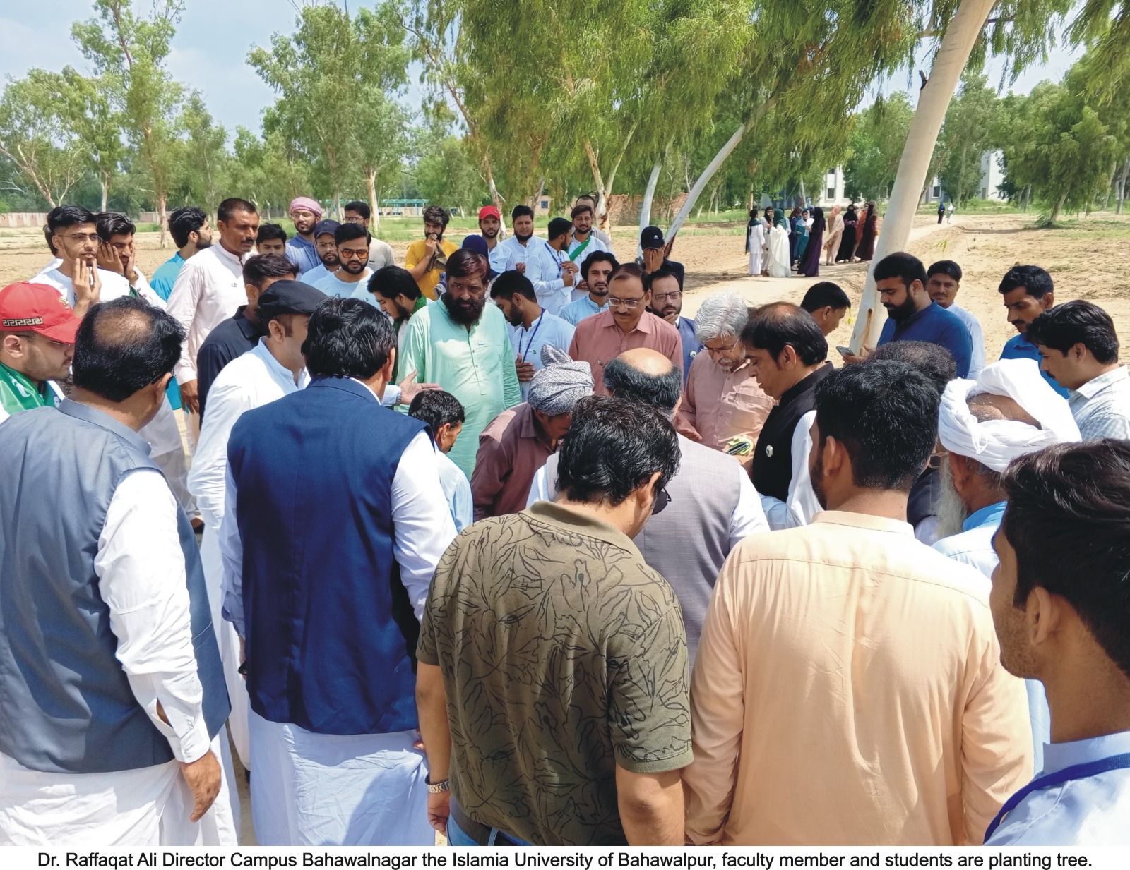 Monsoon tree planting activity was organized at IUB Bahawalnagar Campus