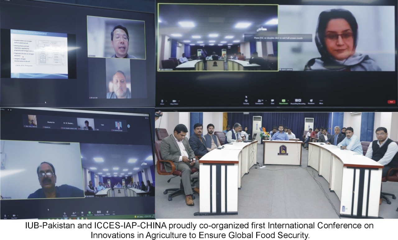 IUB-PAKISTAN & ICCES-IAP-CHINA co-organized First International Conference